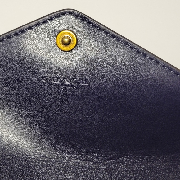 Coach Women's Tri-Color Leather Wallet - Picture 5 of 7